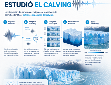 Sismología y glaciología se unen para estudiar la pérdida de masa del Glaciar Perito Moreno